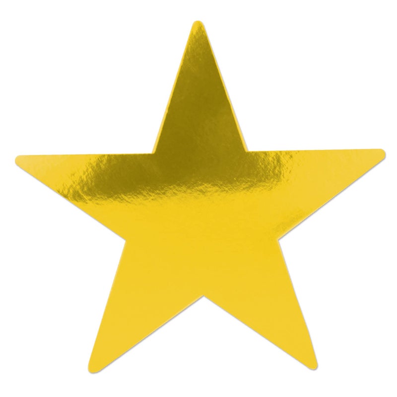 Beistle 36-Piece Foil Star Cutouts, 9-Inch Gold - Image 5
